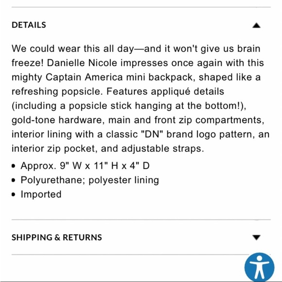 Marvel captain America mini backpack - Picture 5 of 5